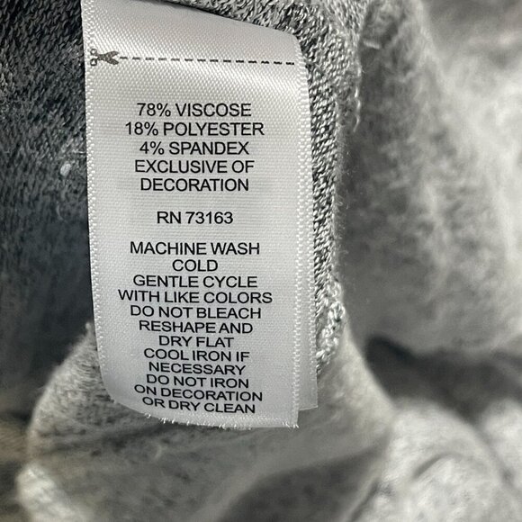 Cupio Cowl Neck Sweater Grey Viscose Long Sleeve Tunic Size 1X Women's - Picture 6 of 6